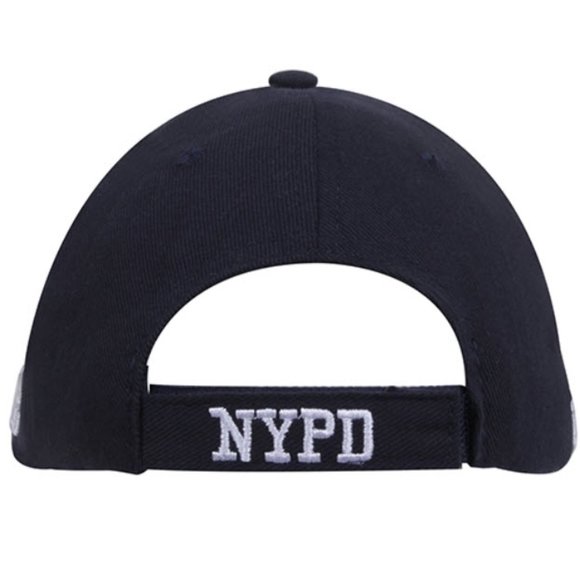 Navy NYPD with White Lettering Hat baseball cap unisex NWT - Picture 4 of 5